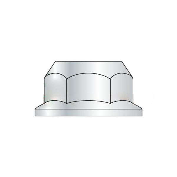 Newport Fasteners Flange Nut, M12-1.75, Class 10, Zinc Plated, 18 mm Hex Wd, 500 PK 115991 - main